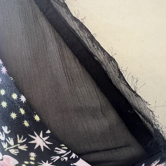 Intimately Free People Slip Dress Sz XS Longwood Sheer Floral Print OB750515 - Picture 2 of 11